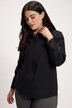 Camicia con inserto a plastron, colletto da camicia e maniche lunghe