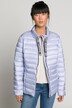 Steppjacke, Stehkragen, Zierband, leicht