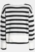 Pullover, Boxy-Form, Streifen, Stehkragen, Langarm