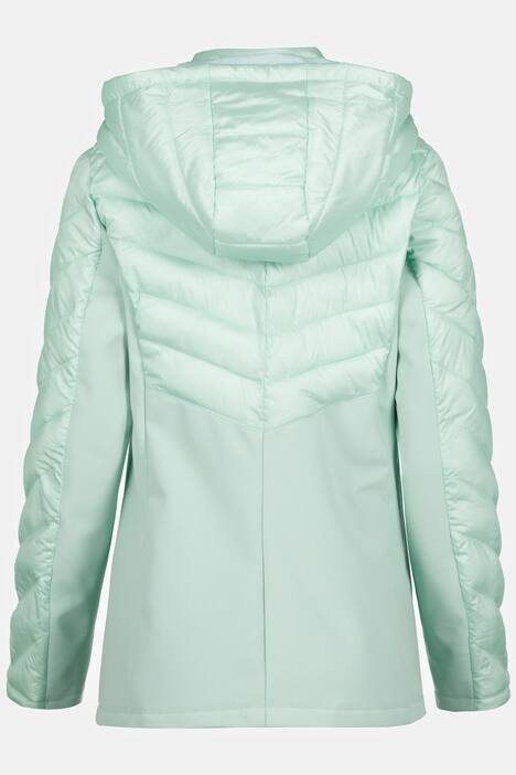 Hybridjacke, Softshell, Stepp, Kapuze