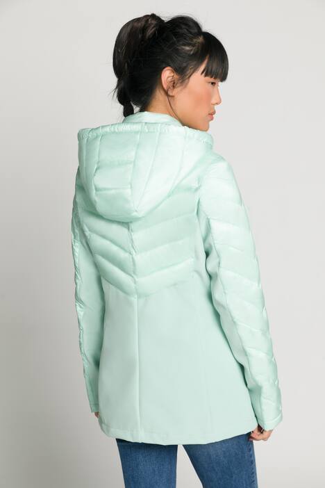 Hybridjacke, Softshell, Stepp, Kapuze