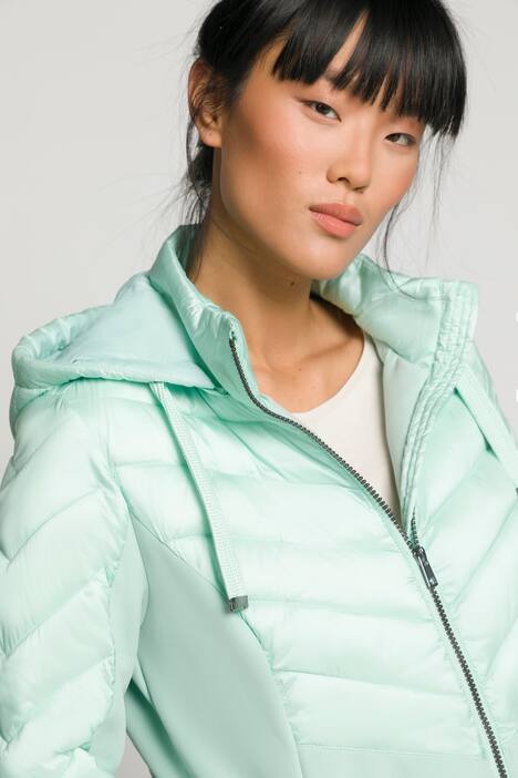 Hybridjacke, Softshell, Stepp, Kapuze