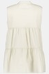 Blouse, ligne A, col montant, encolure V, sans manches
