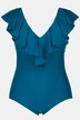 Flounce V-Neck Front Lined Swimsuit