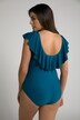 Flounce V-Neck Front Lined Swimsuit