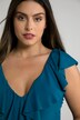 Flounce V-Neck Front Lined Swimsuit