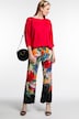 Pantalon slinky, fleurs de couleurs, ceinture confort