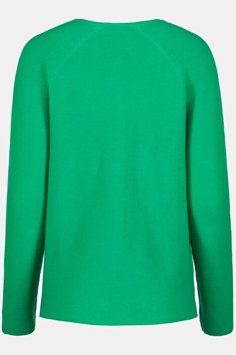 Pullover, Identity, Linksstrick, V-Ausschnitt, Langarm