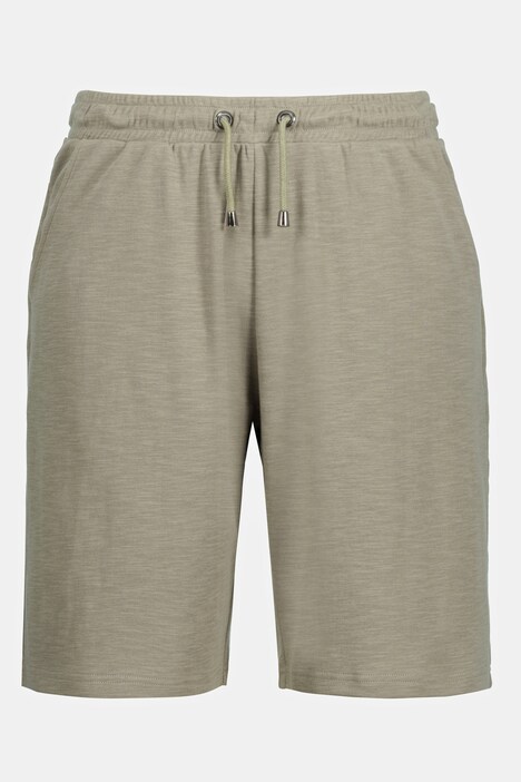 Bermuda, jersey flammé, taille élastique, coton bio