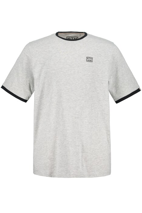 Tričko STHUGE, kontrastní detaily, kulatý výstřih, krátké rukávy, do 8XL