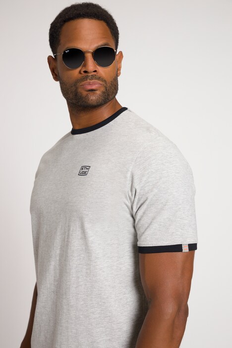 Camiseta STHUGE, detalles en contraste, cuello redondo, media manga, hasta 8 XL