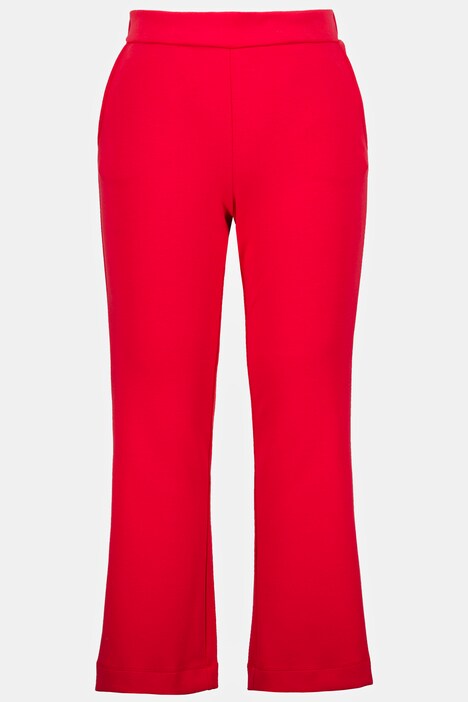 Pantalon en jersey, jambe évasée, ceinture confortable