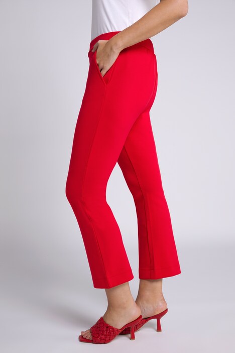 Pantalon en jersey, jambe évasée, ceinture confortable