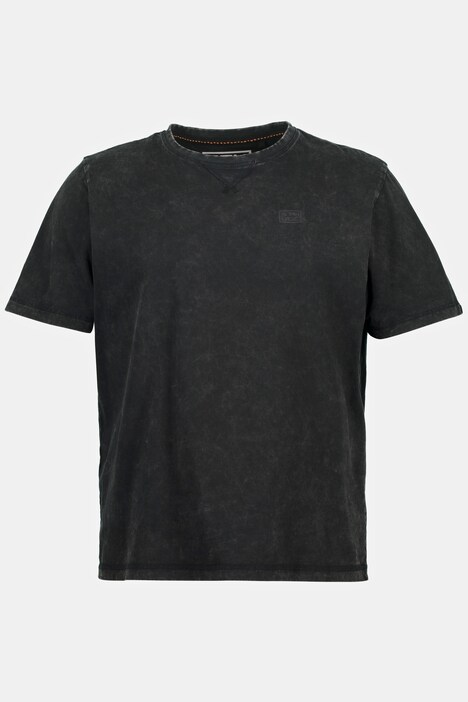 STHUGE T-shirt, acid washed, ronde hals, korte mouwen, t/m 8 XL