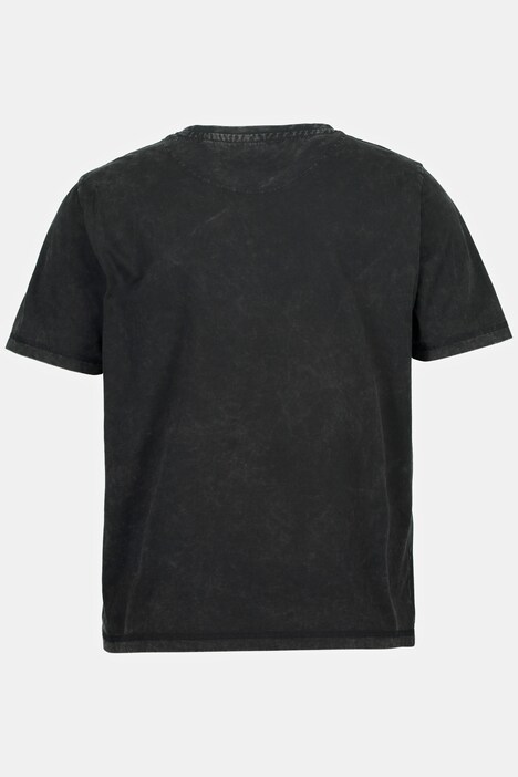 STHUGE T-shirt, acid washed, ronde hals, korte mouwen, t/m 8 XL