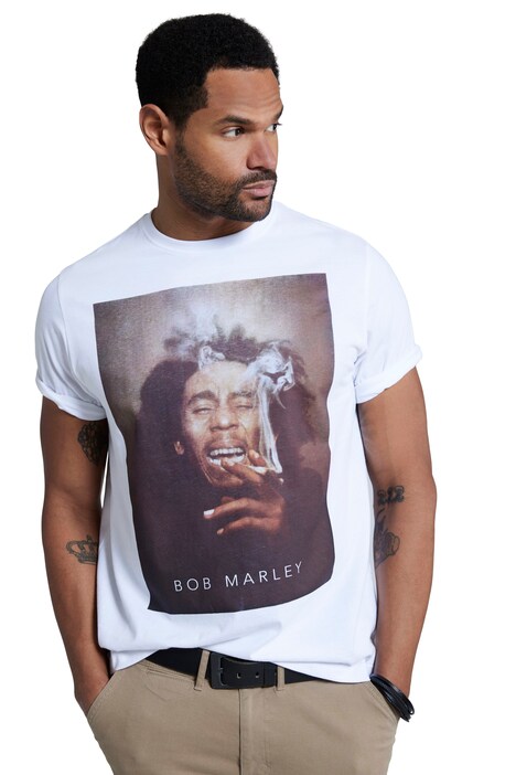 Tričko STHUGE, tričko pro fanoušky, Bob Marley, kulatý výstřih, krátké rukávy, do 8XL