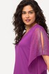 Tuniek, glittersteentjes, A-lijn, V-hals, 3/4-mouwen