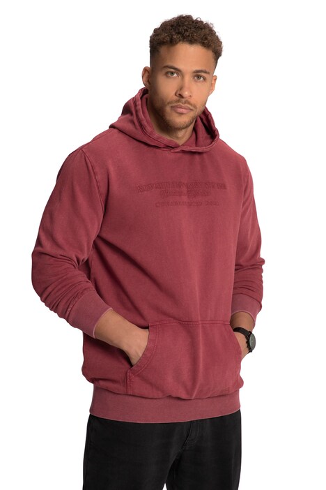 Mikina s kapucí STHUGE, tepláková, batikovaná, dlouhé rukávy, do 8XL