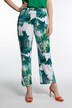 slinky broek, bedrukt, rechte pijpen, comfortabele band