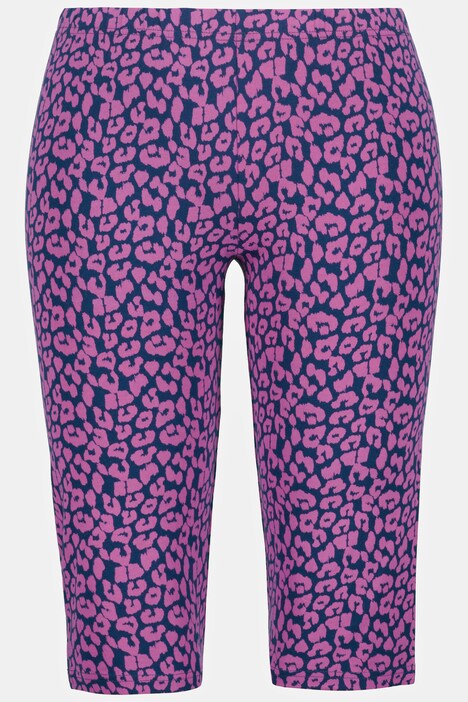 Leopard Print Stretch Cotton Lounge Shorts