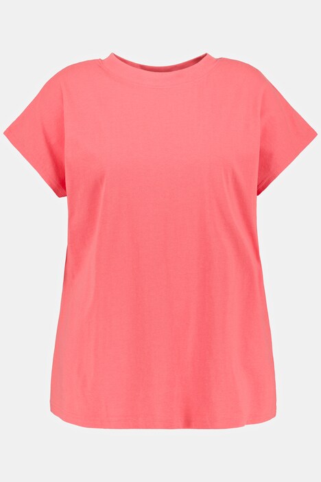 Camiseta de manga corta, oversized, cuello redondo