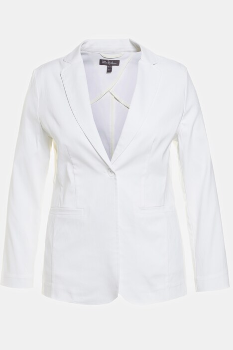 Blazer en bengaline, col à revers, doublure, stretch