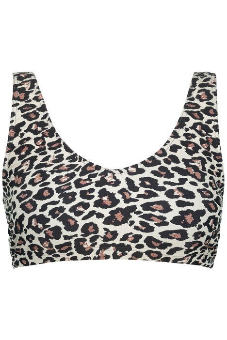 Bikiny top, měkké košíčky, leopardí potisk
