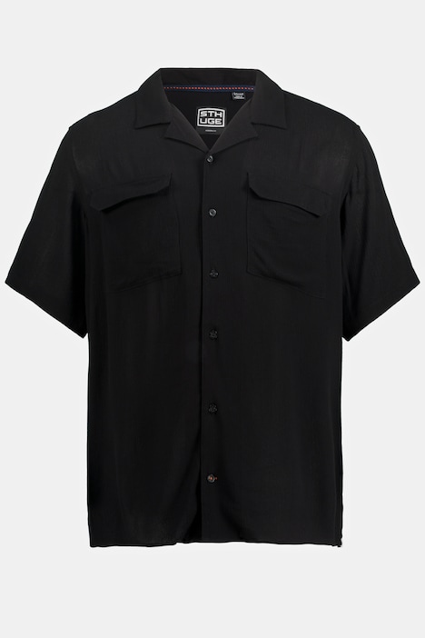Chemise STHUGE, manches mi-longues, Modern Fit, col cubain, jusqu'au 8 XL