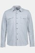 Chemise en molleton, surchemise#, STHUGE, manches longues, Modern Fit, col Kent, jusqu'au 8 XL