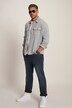 Chemise en molleton, surchemise#, STHUGE, manches longues, Modern Fit, col Kent, jusqu'au 8 XL