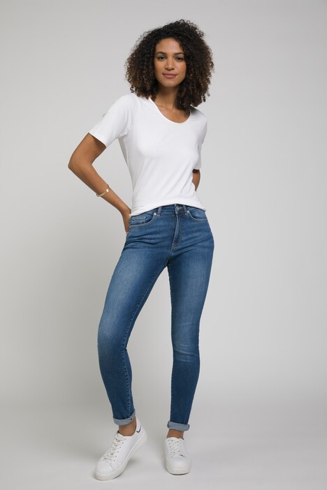PushUp-Jeans, verbessertes Gesäß, 5-Pocket, Superstretch-Denim