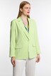Blazer sciancrato con scollo con revers e fodera completa