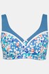 Reggiseno sostenitivo senza ferretto con stampa astratta in stile animalier e coppa C-H