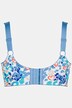 Reggiseno sostenitivo senza ferretto con stampa astratta in stile animalier e coppa C-H