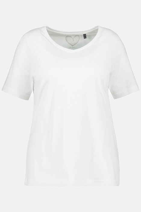 Camiseta, cuello en V, media manga