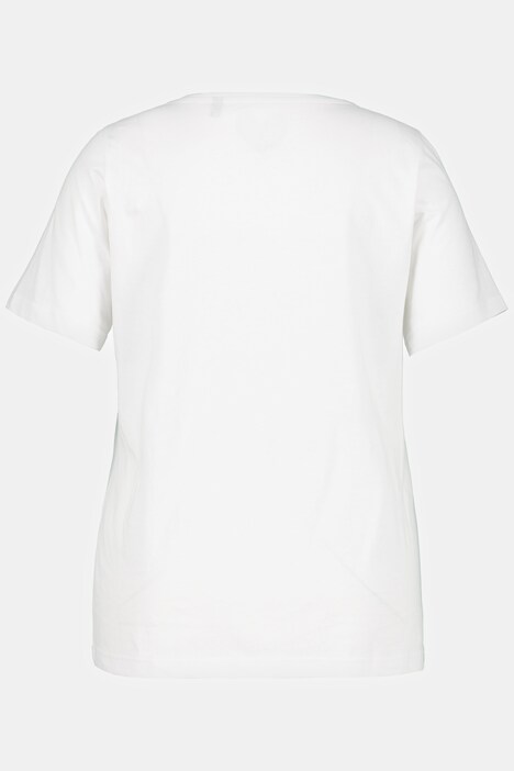 Camiseta, cuello en V, media manga
