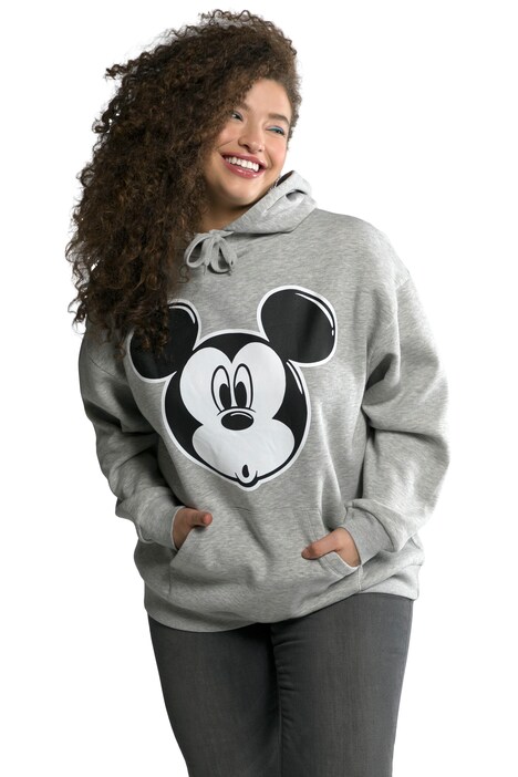 Mikina s kapucí Mickey Mouse, oversize, dlouhé rukávy