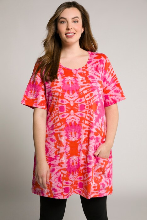 Tie Dye Patch Pocket Knit Tunic