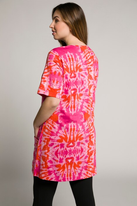 Tie Dye Patch Pocket Knit Tunic