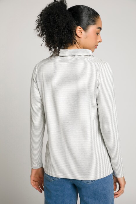 Sweatshirt, Stehkragen, doppeltes Bindeband, Langarm