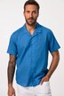 Hemd, Halbarm, Leinenmix, Kubakragen, Modern Fit