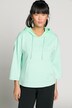 Sweatshirt, Hoodie, Kapuze, kastige Form, weiter 3/4-Arm