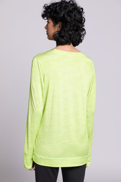 Shirt, LIME, Rundhals, Langarm, Daumenloch, schnelltrocknend