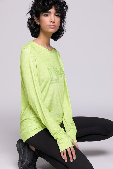 Shirt, LIME, Rundhals, Langarm, Daumenloch, schnelltrocknend