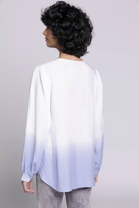 Bluse, Identity, Farbverlauf, Rundhals, Langarm, hochwertige Viskose
