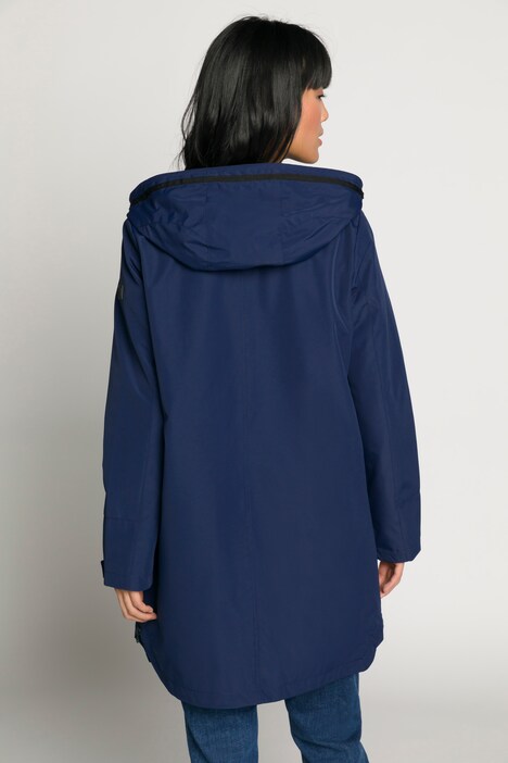 Funktionsjacke, wasserabweisend, Kapuze, 2-Wege-Zipper