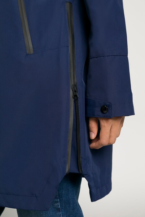 Funktionsjacke, wasserabweisend, Kapuze, 2-Wege-Zipper