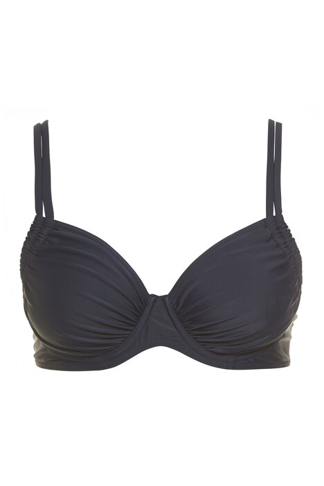 Bikiny top, kostice, řasení, nastavitelná ramínka