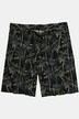 Broek, kort, florale print, elastische band