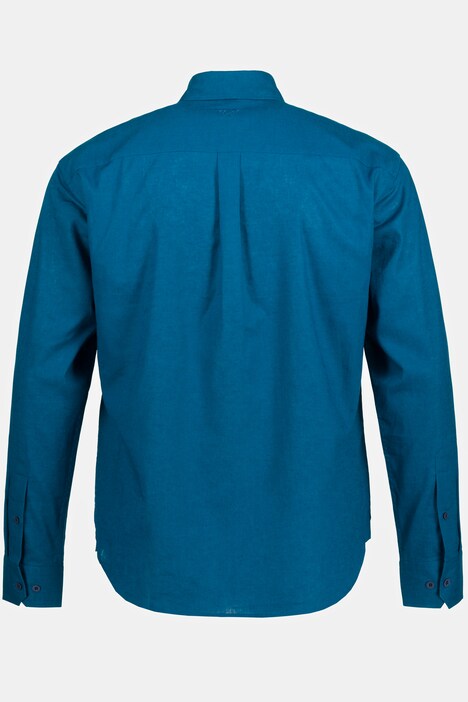 Leinenmixhemd, Langarm, Buttondown-Kragen, Modern Fit